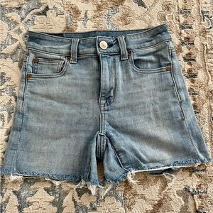 American Eagle Ne(x)t Level Stretch 🦅 Light Blue Jean Shorts size 00